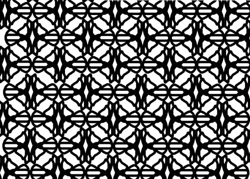 Black Geometric Pattern 3
