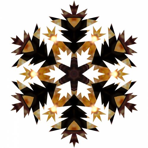 Black Gold Snowflake