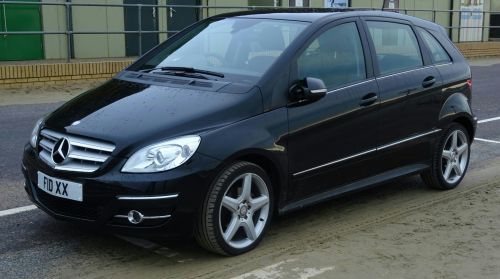 Black Mercedes Car