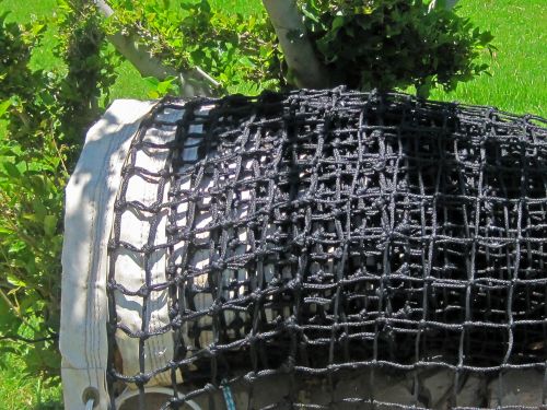 Black Netting Rolled Up