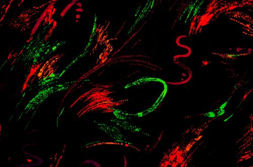 Black, Red, Green Background