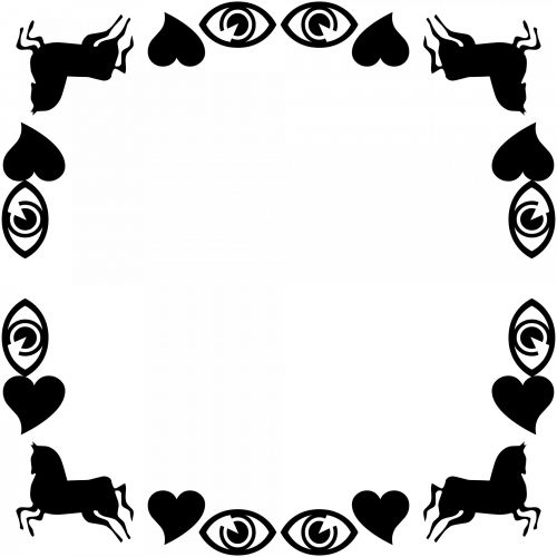 Black Symmetric Frame