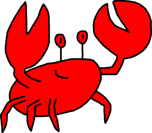 blends digraphs cartoon crab