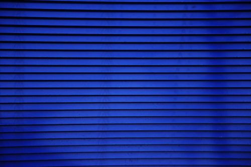 blinds blue curtain
