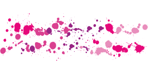 blob inkblots pink
