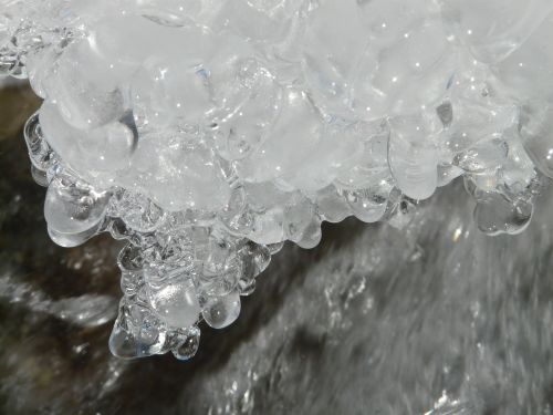 block of ice water eiskristalle