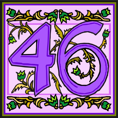 Flowery Purple Number 46