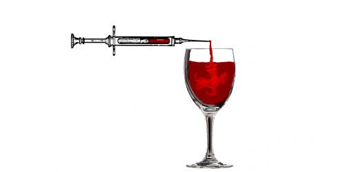 blood needle wine