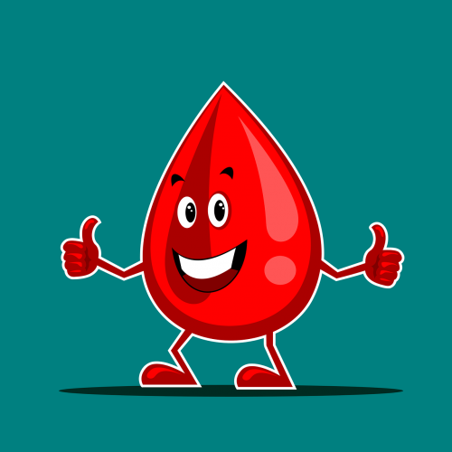 blood mascot icon