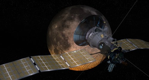 blood moon  satellite  space travel