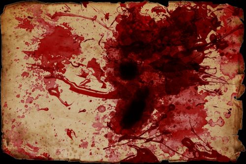 blood spatter blood scroll