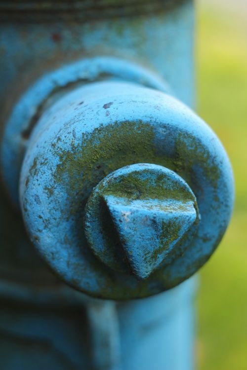 blue hydrant water