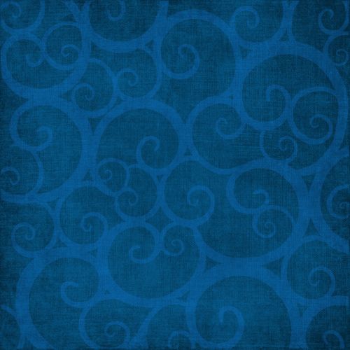 blue curls abstract