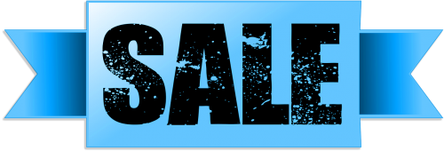 blue banner sale