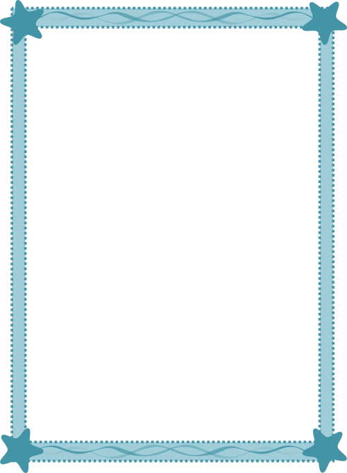 blue border frame