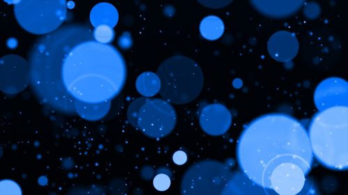 blue bokeh circles