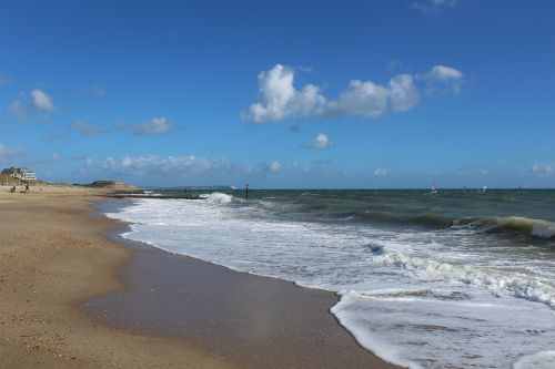 blue ocean sand