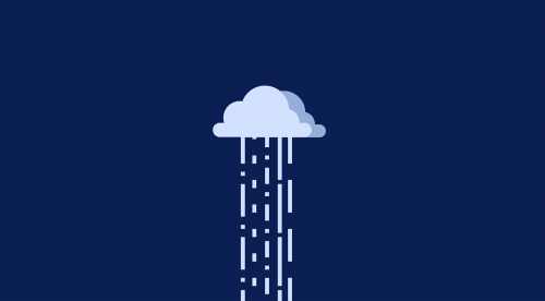 blue cloud rain