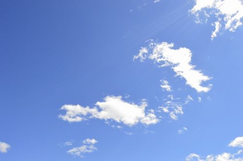 blue sky clouds