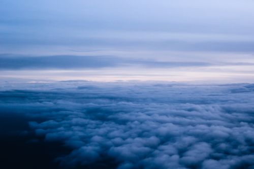 blue sky clouds