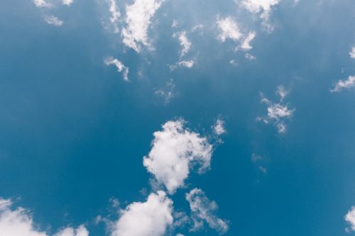 blue sky clouds