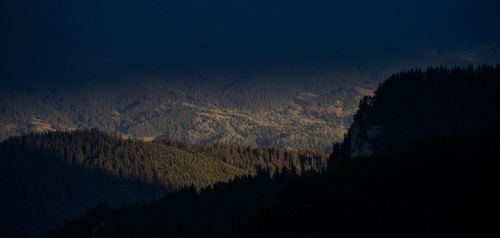 blue dark mountain