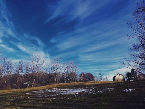 blue sky clouds