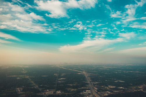 blue sky clouds