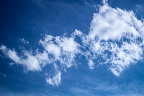 blue sky clouds