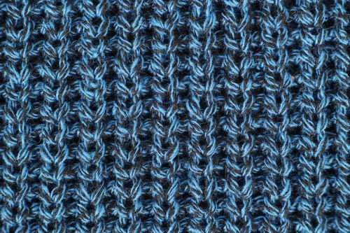 blue fabric wool