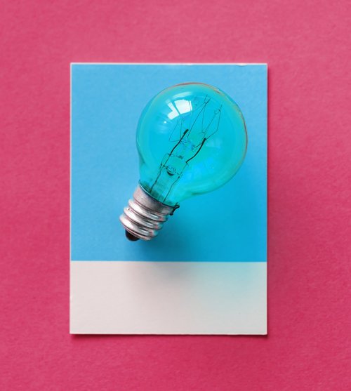 blue  bulb  card