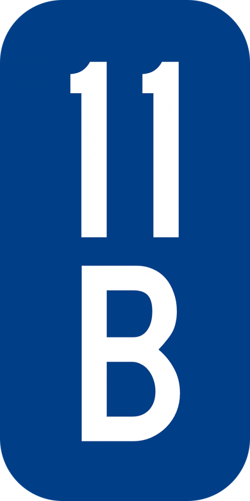 blue white route