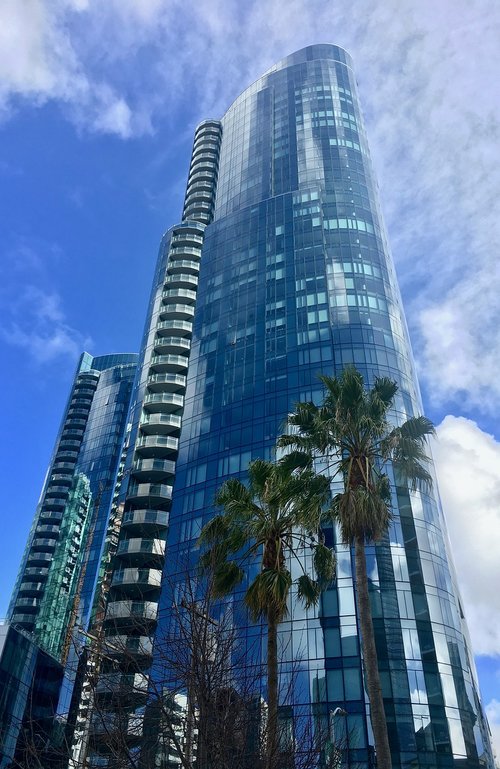 blue  building  architecture