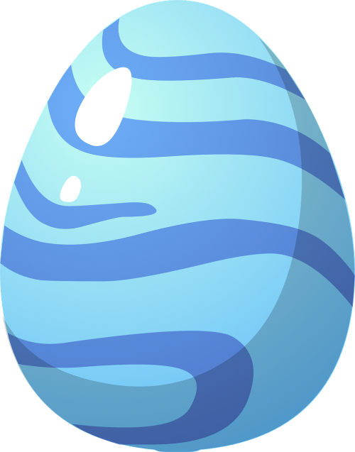 blue easter eggs