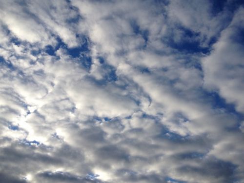 blue sky clouds