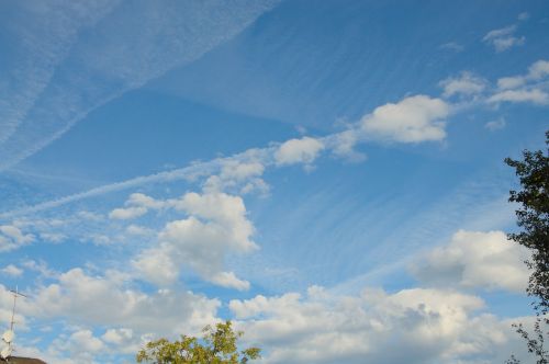 blue sky clouds