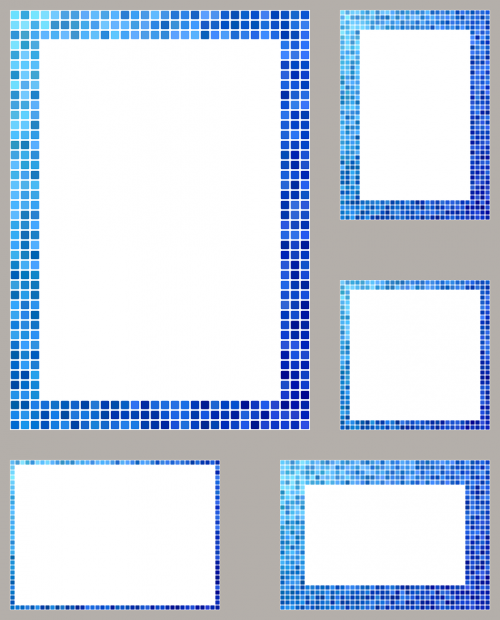 blue frame border
