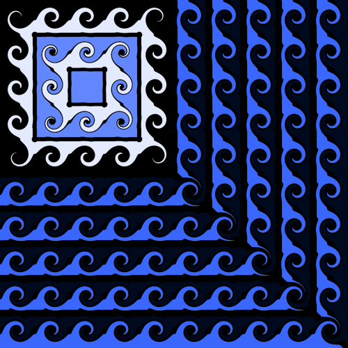 blue design artistic