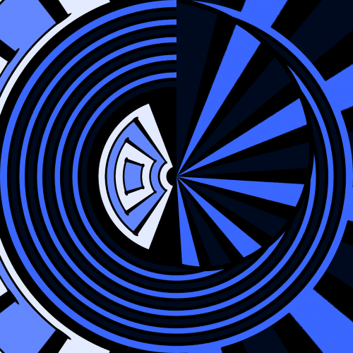 blue round circle