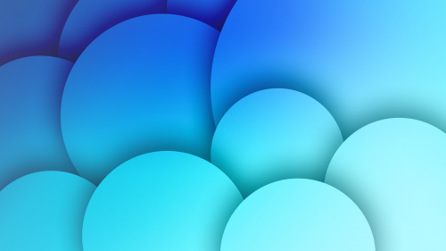 blue circles bubbles