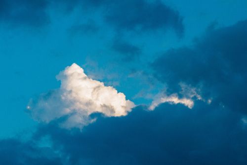 blue sky clouds