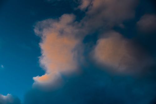 blue sky clouds