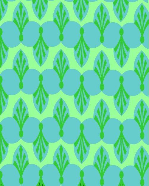 Blue &amp; Green Leaves Background