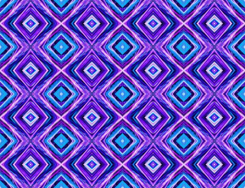 Blue &amp; Purple Diamond Pattern