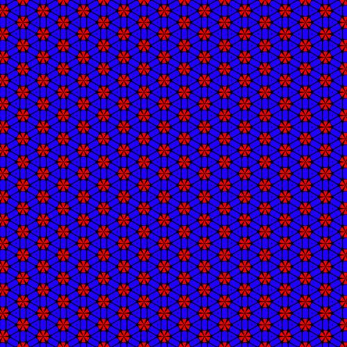 Blue And Red Pattern