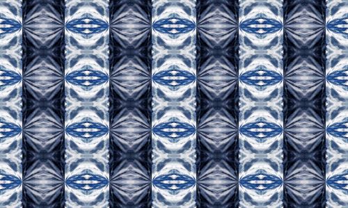 Blue And White Puckered Pattern