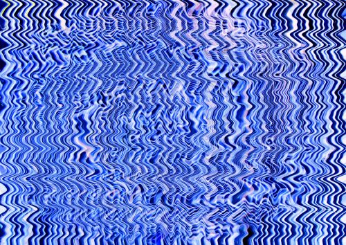 Blue And White Wave Pattern