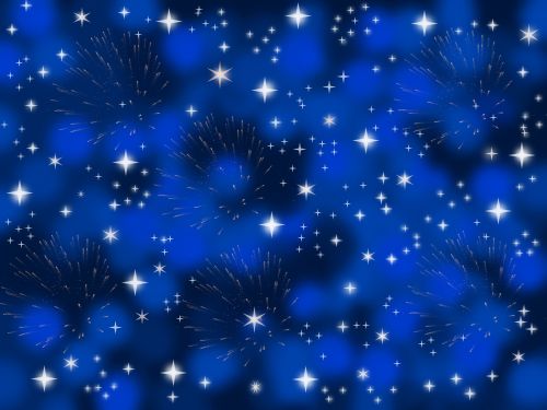 Blue Background With Stars