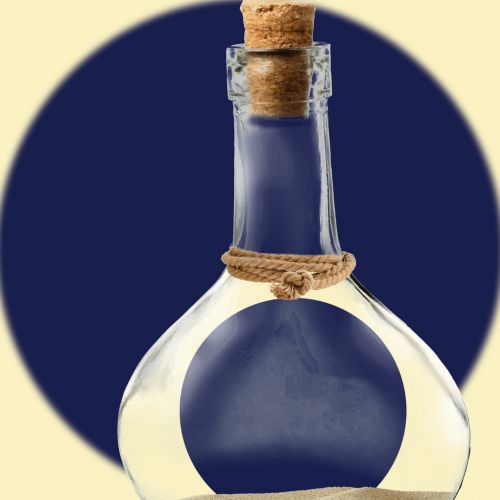 Blue Ball In A Bottle