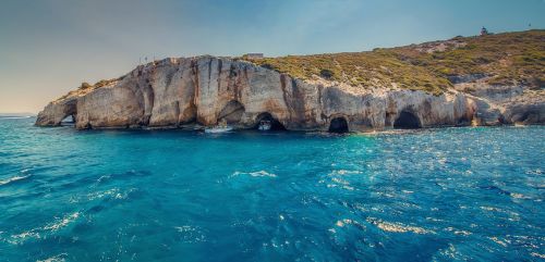 blue caves zakynthos greece